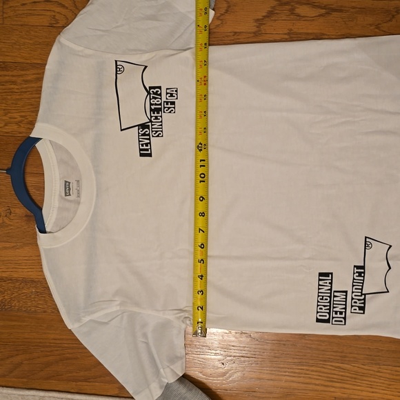 LEVIS SIGNATURE BOYS WHITE & GRAY LONG SLEEVE LAYERED LOOK T-SHIRT SIZE LARGE - Picture 9 of 14